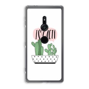 I love cacti: Sony Xperia XZ2 Transparant Hoesje