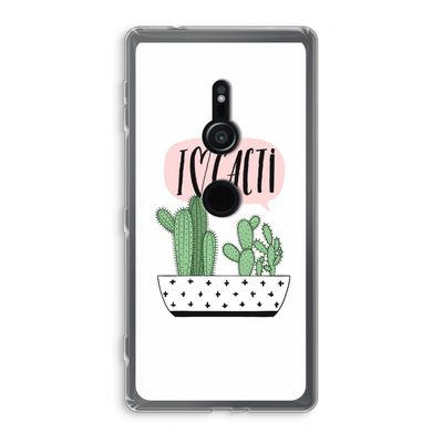 I love cacti: Sony Xperia XZ2 Transparant Hoesje