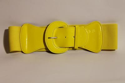 Stretchriem neon geel