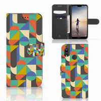 Huawei P20 Lite Telefoon Hoesje Funky Retro - thumbnail