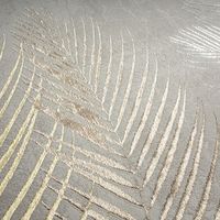 Laagpolig Palmbladeren Vloerkleed Grijs-120 x 170 cm