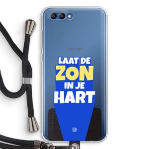 Laat de zon in je hart: Honor 10 Transparant Hoesje met koord