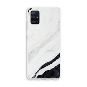 Elegante marmer: Galaxy A51 4G Transparant Hoesje