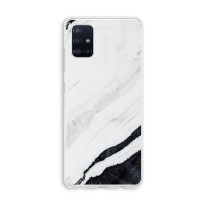 Elegante marmer: Galaxy A51 4G Transparant Hoesje
