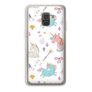 Fantasiewereld: Samsung Galaxy A8 (2018) Transparant Hoesje