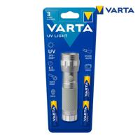 Zaklamp Varta UV-lamp Grijs Aluminium