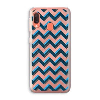 Onderbroken lijn: Samsung Galaxy A20e Transparant Hoesje