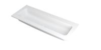 INK Wastafel Faktor polystone centraal met 1 kraangat 120 cm x 45 cm x 1,5 cm Mat wit 3407221