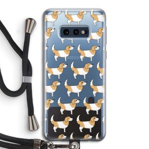 Doggy: Samsung Galaxy S10e Transparant Hoesje met koord