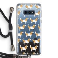 Doggy: Samsung Galaxy S10e Transparant Hoesje met koord