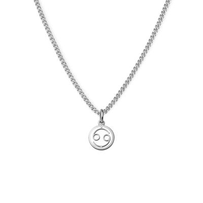 Minimalistische sterrenbeeld ketting - Stainless steel - Zilver - Kreeft - Cancer