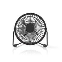 Nedis Tafelventilator | 100 mm | 3 W | 1 Snelheid | Zwart | 1 stuks - FNDK1BK10 FNDK1BK10