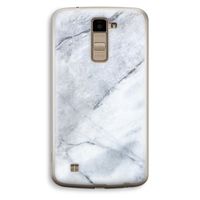Witte marmer: LG K10 (2016) Transparant Hoesje