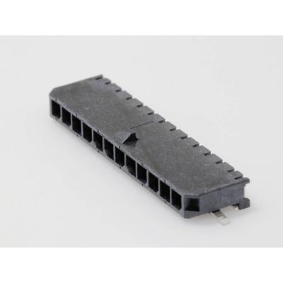 Molex 436501213 Male header, inbouw (standaard) Totaal aantal polen: 12 Rastermaat: 3.00 mm Inhoud: 1 stuk(s) Tape on Full reel