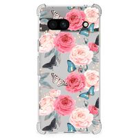 Google Pixel 7A Case Butterfly Roses