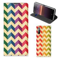 Sony Xperia L4 | Hoesje met Magneet | Zigzag Multi Color