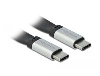 DeLOCK 85926 USB-kabel 0,22 m USB 3.2 Gen 2 (3.1 Gen 2) USB C Zwart, Zilver
