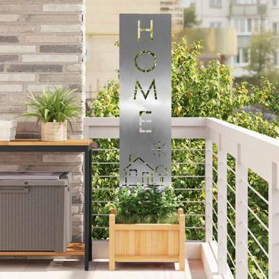 Tuin Privacy Screen Fretwerk Zilver 32 x 140 cm Roestvrij staal