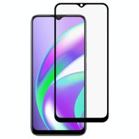 Voor OPPO Realme C12 Full Glue Full Screen Tempered Glass Film
