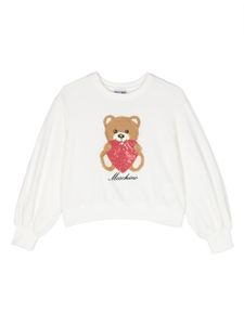 Moschino Kids sweat à imprimé Teddy-Bear - Blanc