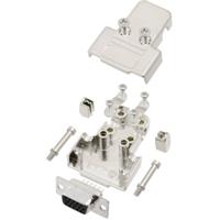 TRU COMPONENTS TCTRIM09HDS15K 7708500 D-sub female connectorset 180 ° Aantal polen: 15 Soldeerkelk 1 stuk(s)