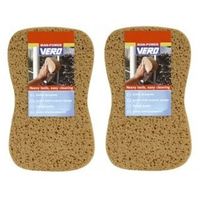 2x Jumbo schoonmaakspons / autospons viscose 22 x 11 cm