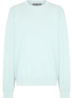 Dolce & Gabbana sweat à plaque logo - Vert