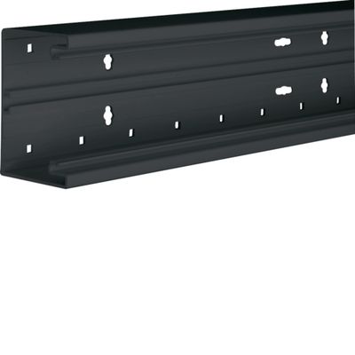Wandgoot zwart 65x100 mm, vast, voor wandgoot Tehalit RAL 9011 - grafietzwart prijs per meter