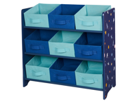 LIVARNO home Kast met textielboxen (Blauw)