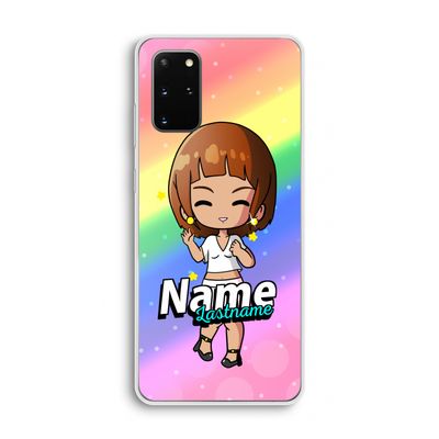 Chibi Maker vrouw: Samsung Galaxy S20 Plus Transparant Hoesje