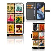 Motorola Moto G22 | Flip Cover | Postzegels