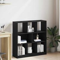 Boekenkast 97,5x29,5x100 cm spaanplaat zwart eikenkleurig