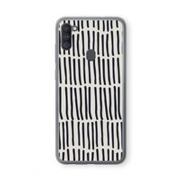 Moroccan stripes: Samsung Galaxy A11 Transparant Hoesje
