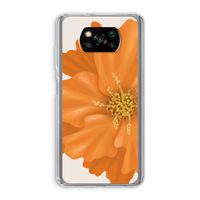 Orange Ellila flower: Xiaomi Poco X3 NFC Transparant Hoesje