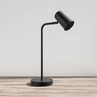 Riga LED tafellamp - Kantelbaar en draaibaar - Ingebouwde dimmer - Bureaulamp voor binnen - GU10 fitting - Max. 35 Watt - Zwart - 3 jaar garantie