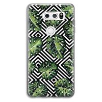 Geometrische jungle: LG V30 Transparant Hoesje