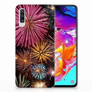 Samsung Galaxy A70 Silicone Back Cover Vuurwerk