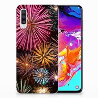 Samsung Galaxy A70 Silicone Back Cover Vuurwerk - thumbnail