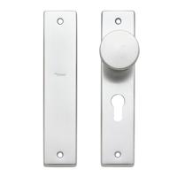Ivana basic knopschild - cilindergat 55 - met binnenschild - aluminium F1