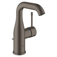 GROHE Essence New Wastafelkraan Opbouw - uitloop 11.4cm - M-size - hoge draaibare uitloop - waste - EcoJoy - brushed hard graphite 23462AL1 - thumbnail