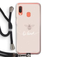 Be(e) kind: Samsung Galaxy A20e Transparant Hoesje met koord