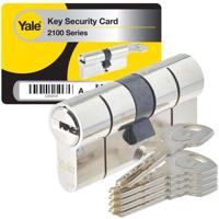 YALE losneembare slotcilinder - voor exterieur / toegangsdeur - 10 pins - 5 sleutels - 30 x 40 mm
