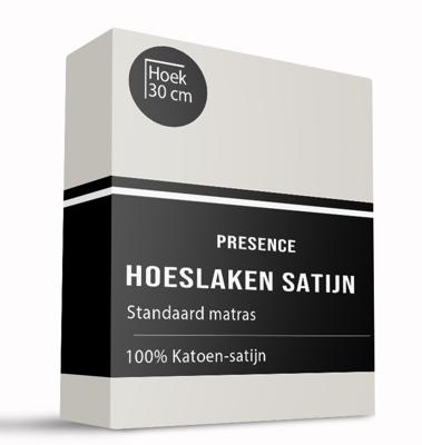 Hoeslaken - Katoen Satijn - 80x200 cm - Keuze Uit Meerdere Kleuren - Presence - Dekbed-Discounter.nl