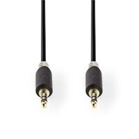 Nedis CABW22000AT50 Stereo Audiokabel 3,5 Mm Male - 3,5 Mm Male 5,0 M Antraciet