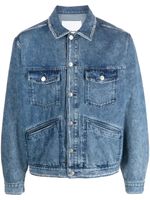 MARANT veste en jean Jango à logo brodé - Bleu