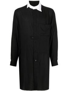 Yohji Yamamoto chemise à coupe longue - Noir