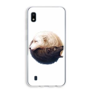 Yin Yang Wolves: Samsung Galaxy A10 Transparant Hoesje