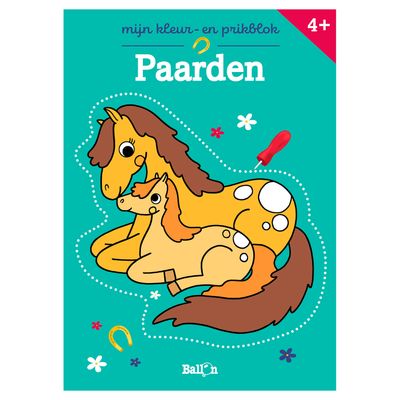 Standaard Uitgeverij Mijn kleur- en prikblok: paarden