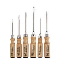 Schroevendraaierset Sleufkop/ Phillips Hout , 6-delig Wiha