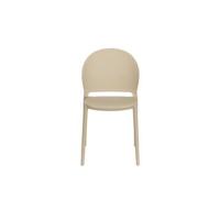 Giga Meubel - Tuinstoel Kunstof Beige - Zitdiepte 43cm - 52x45x82cm